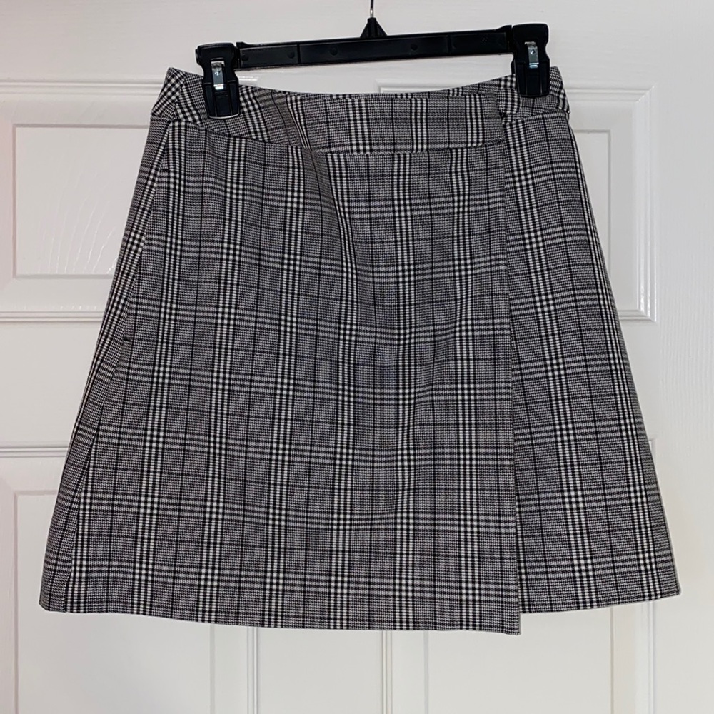 Plaid Wrap Skirt